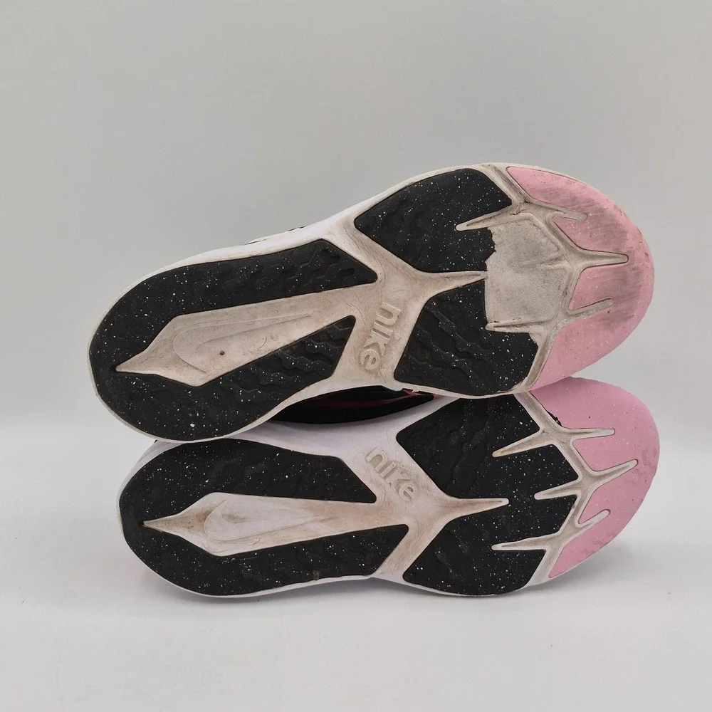 Nike Running Shoes Youth Size 3.5Y Black Pink Flower Mesh Sneaker FJ8077-001 - Picture 8 of 13